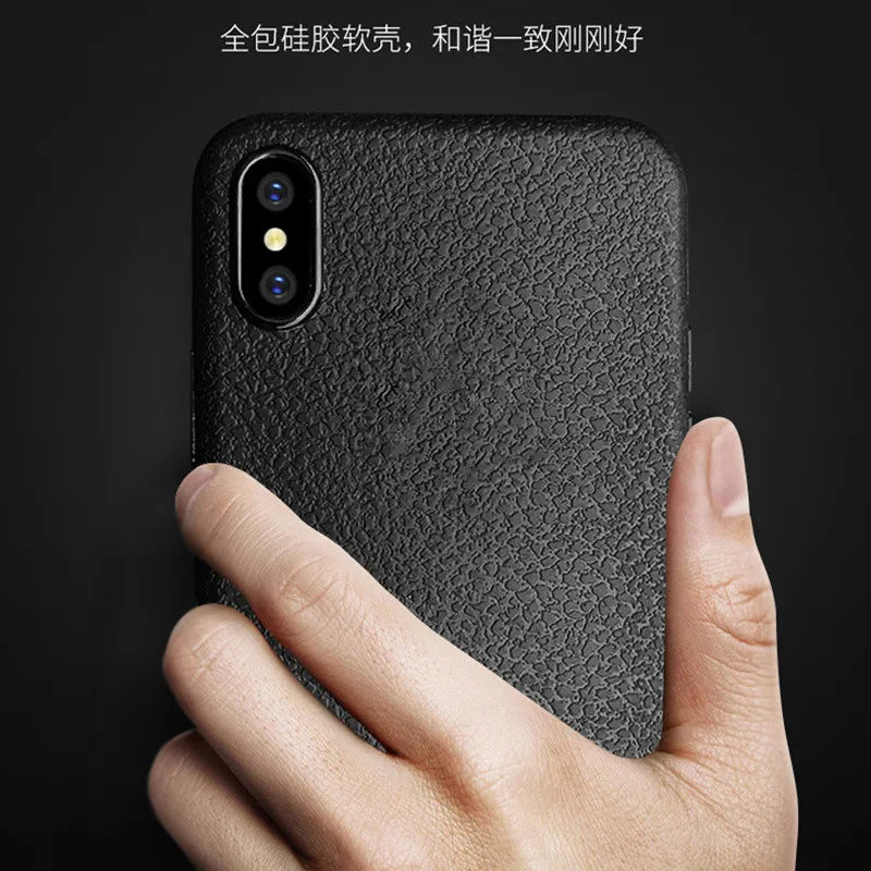 Супер мягкий чехол для телефона iPhone XS Max XR Роскошный кожаный с узором 6 6s 7 8 Plus X 5S SE