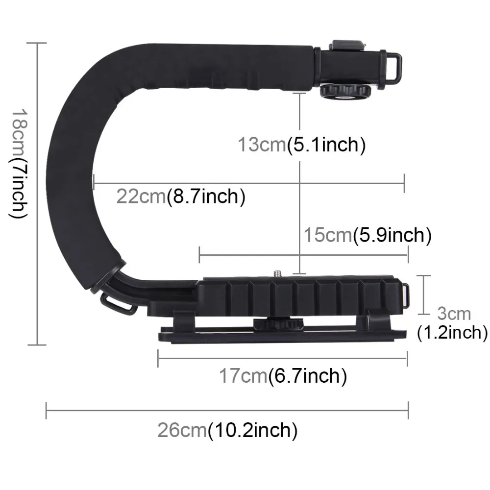 Стабилизатор PULUZ с U образным креплением для камеры|camera stabilizer|handgrip camerastabilizer for cameras