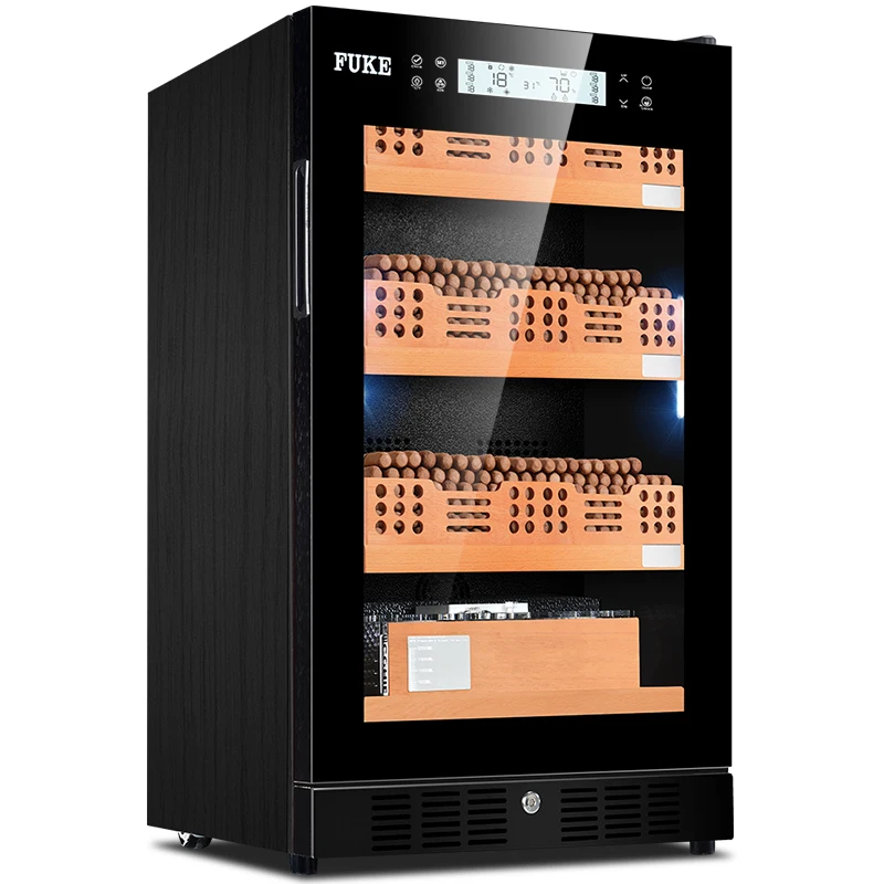 FUKE шкафчик для хранения сигар "humidor" светодиодный светильник Humidor кулер humidor шкаф из кедрового дерева охладитель сигар FK-28C2