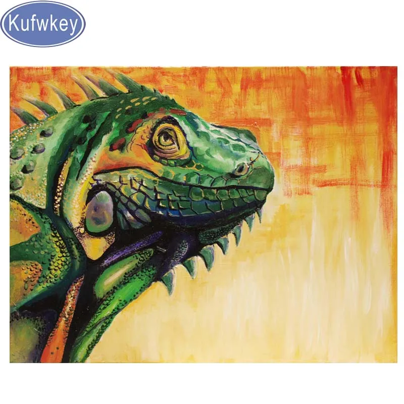 5d алмазная вышивка сделай сам ящерица бриллиантовая фотография полная