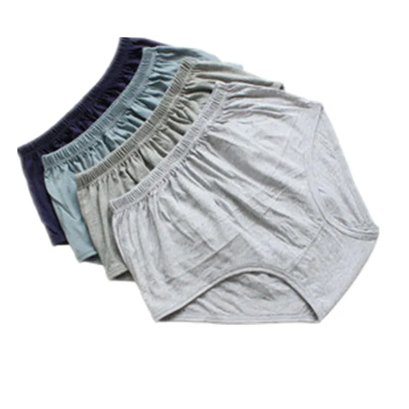 Трусы брифы мужские хлопковые удобное нижнее белье для пожилых 4 шт./Лот большие