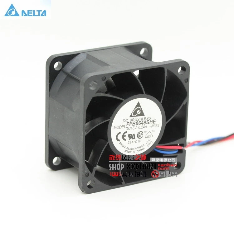 Оригинальный вентилятор охлаждения для delta FFB0648SHE 6038 6 см 48 в 0 24 с двумя шариковыми