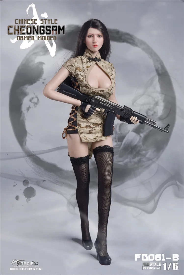 1/6 масштабные сексуальные игрушки для девочек 1/6 FG061 Китайский ветер cheongsam девичий костюм для женщин тело фигура девушка голова игрушка подарок