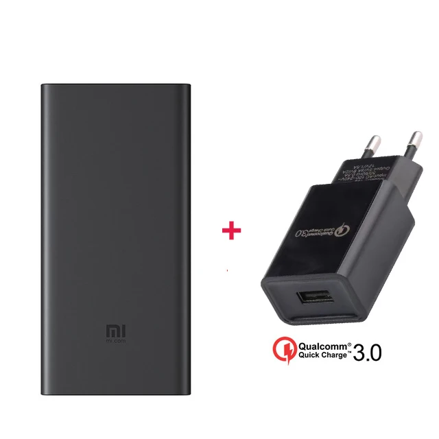 With Charger Xiao mi, беспроводной, 10000 мА/ч, зарядное устройство, usb type-C mi, зарядное устройство, Qi, быстрое, беспроводное зарядное устройство, портативная зарядка для смартфона - Цвет: With Charger