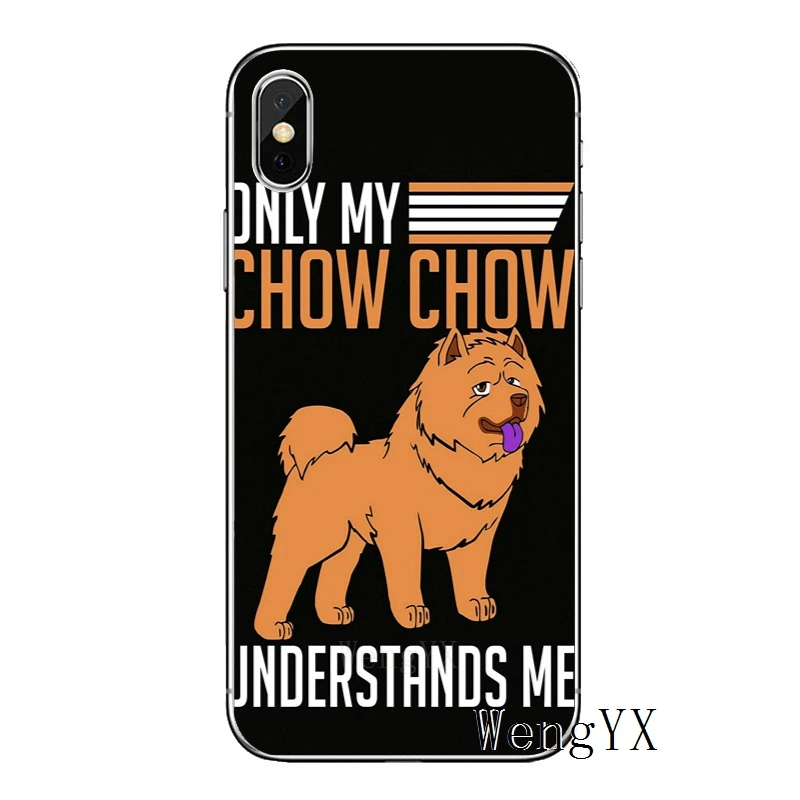 Роскошный мягкий чехол для телефона из ТПУ для Apple iPhone 8 7 plus 6s 6 plus X XR XS Max SE 5S 5c 5 4S 4 - Цвет: Chow-Chow-A-02