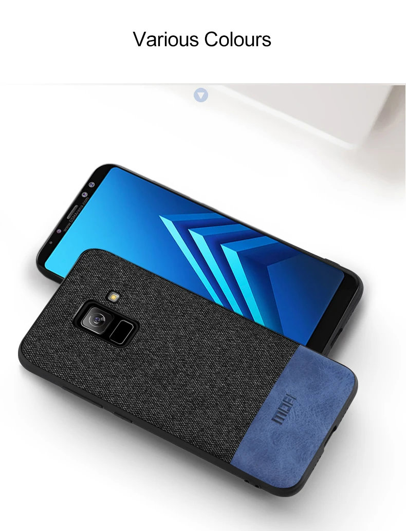 Чехол MOFi для Galaxy A8 Plus чехол-накладка A8+ ударопрочный чехол-накладка тканевый чехол s силиконовый чехол MOFi для samsung A9 A7 чехол