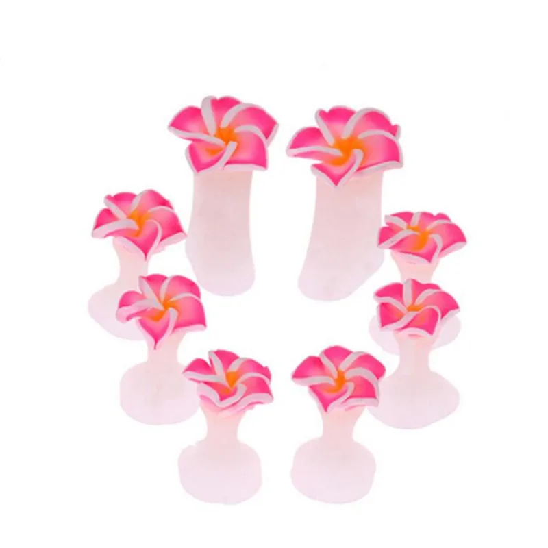 8Pcs/Set Soft Silicone Toe Separators Foot Spacers for Home and Salon Use Flower Shaped Pedicures DIY Nail Art Tools CO1027 | Красота и