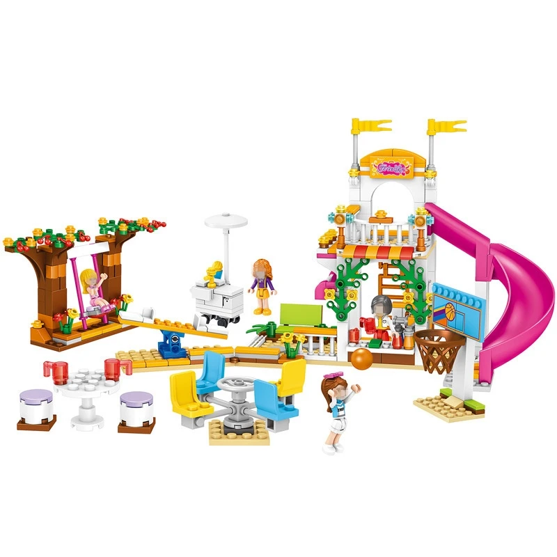Совместимый с друзьями Brady Happy Park серии экшн строительные блоки модель набор 429 шт.
