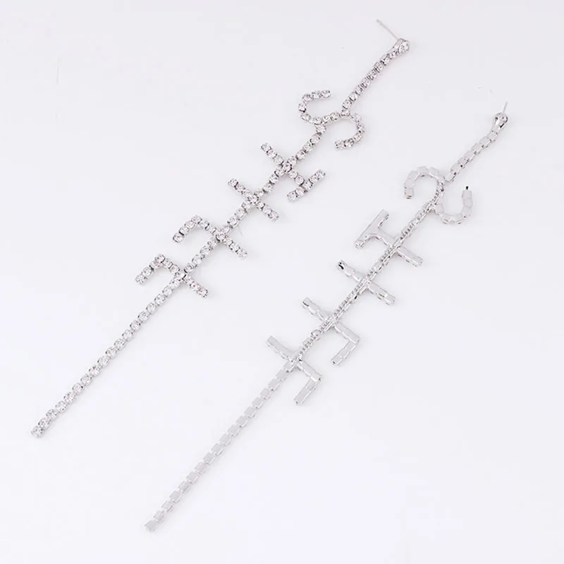 0033 SILVER Boho Sataement серьги свадебные длинные серьги для женщин горный хрусталь кристалл геометрические серьги корейские серьги ювелирные изделия - Окраска металла: 0033 SILVER