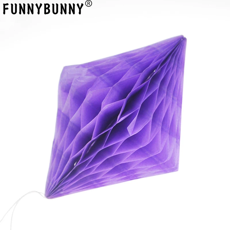 FUNNYBUNNY 6/10 дюймов декоративная тканевая бумага алмазные сотовые шары разных цветов для свадебной вечеринки на дни рождения, особые события, Декор