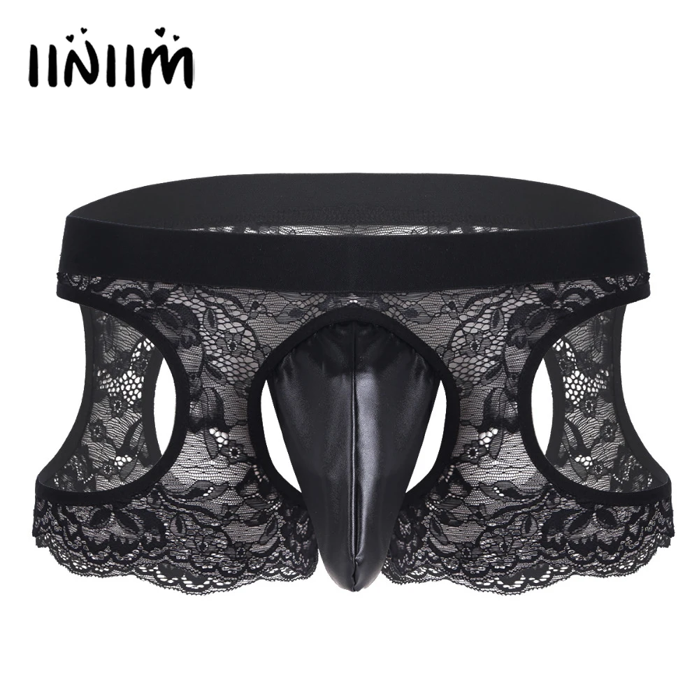 

Нижнее белье мужское, кружевные трусы-боксеры с вырезами, с открытой спиной