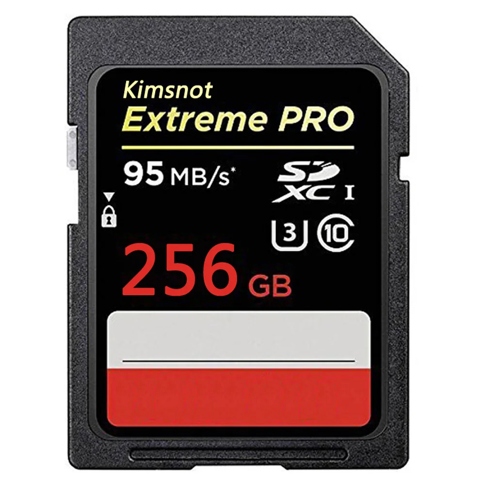 Kimsnot Extreme Pro SD карты Class10 слот для карт памяти 16 Гб оперативной памяти, 32 Гб встроенной памяти, 64 ГБ 128 ГБ 256 ГБ SDHC карта SDXC флэш карты 95 МБ/с. C10 высокое Скорость 633x UHS-I