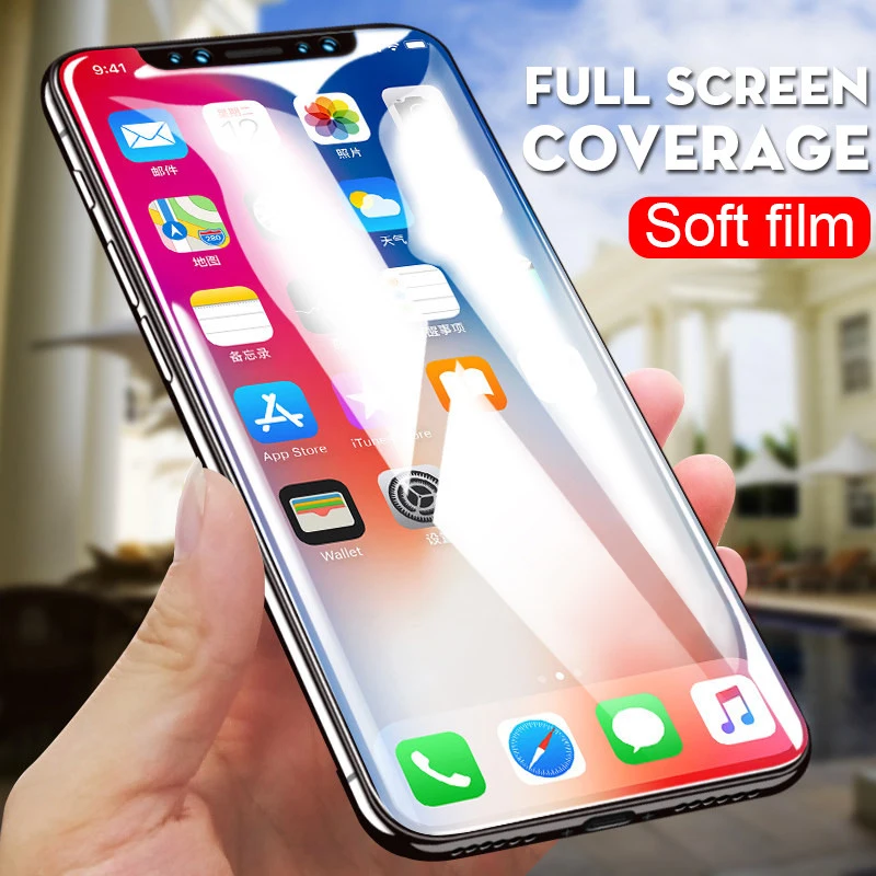 Marjay полный Экран Защитная пленка для iphone X 7 Plus мягкая 8 HD протектор фильм 6 6s плюс |