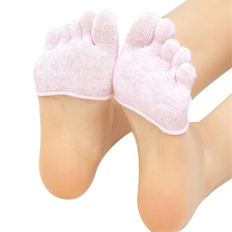 #2533 Для женщин Невидимые Нескользящие носком Носки для девочек половина