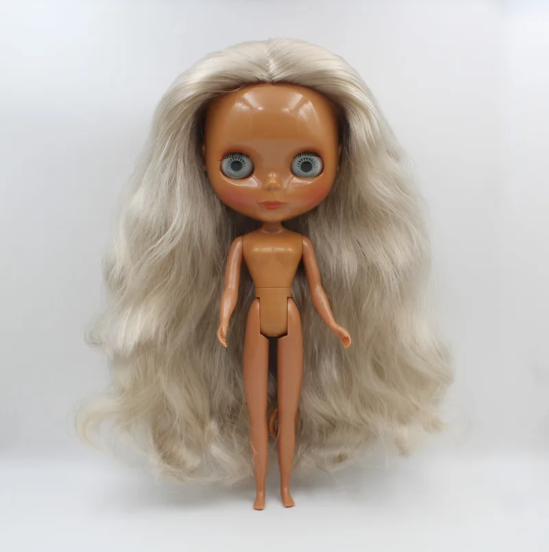 Куклы Blygirl куклы Blyth светло-серые новые с 19 и 7 шарнирами черная кожа ракушки