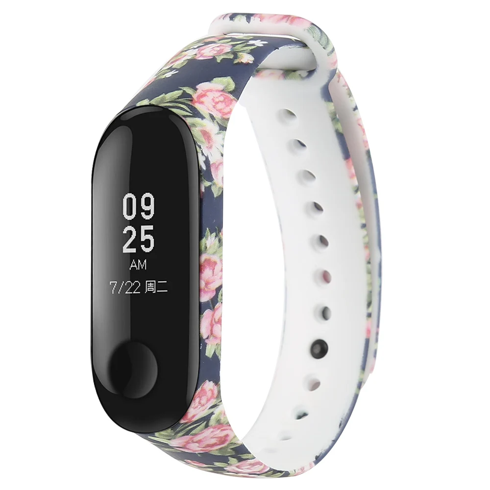 1 Цветной mi Band 3 ремешок сменный Браслет для Xiaomi mi band 3 силиконовый браслет Correa mi 3 ремень с разнообразными цветами - Цвет: 1
