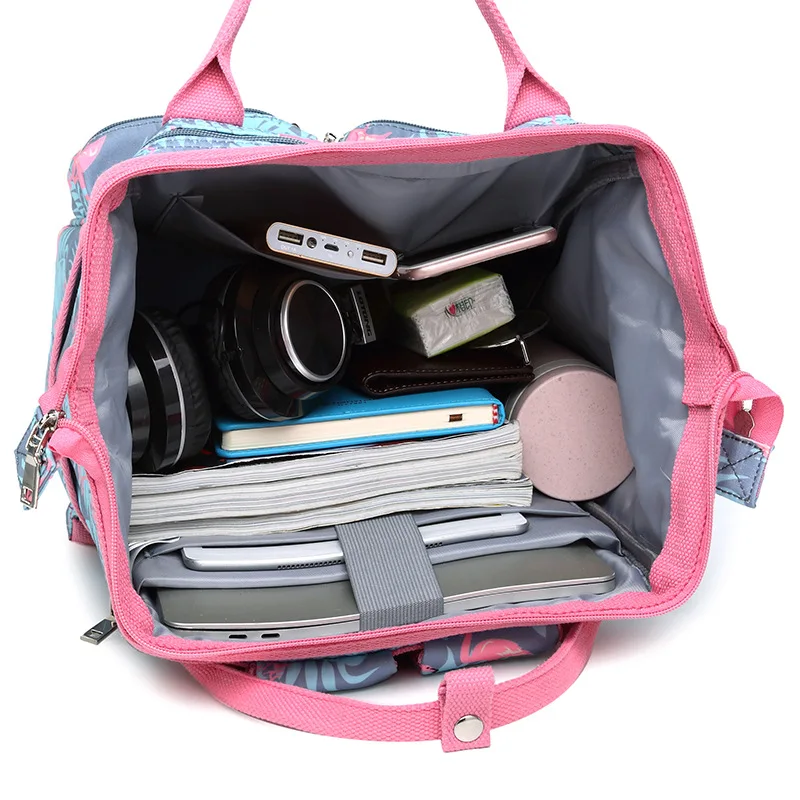 Новый Повседневный Модный Большой Вместительный Дамский Рюкзак Сумка с принтом