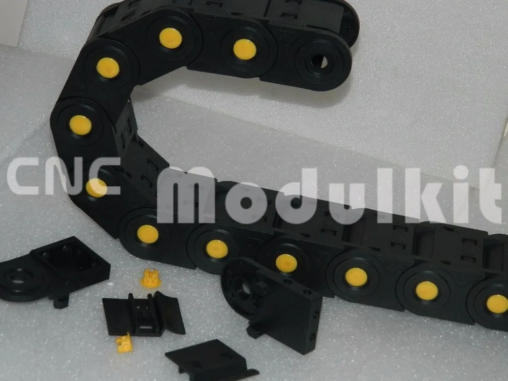 CNC Router Cable Drag Chain Link Internal Size 35 X 50 Total Closed With Yellow Point Industrial Plastic Nylon From Modulkit |