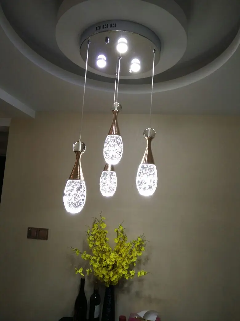 Креативные простые современные европейские светодиодные светильники 3/5 head bar