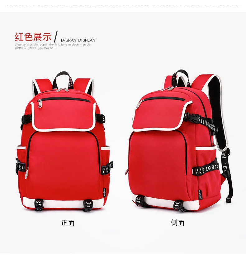Наруто школьные сумки аниме Bookbag Uchiha Sasuke косплей женский рюкзак Usb зарядка Рюкзак для ноутбука Оксфорд большой дорожный рюкзак