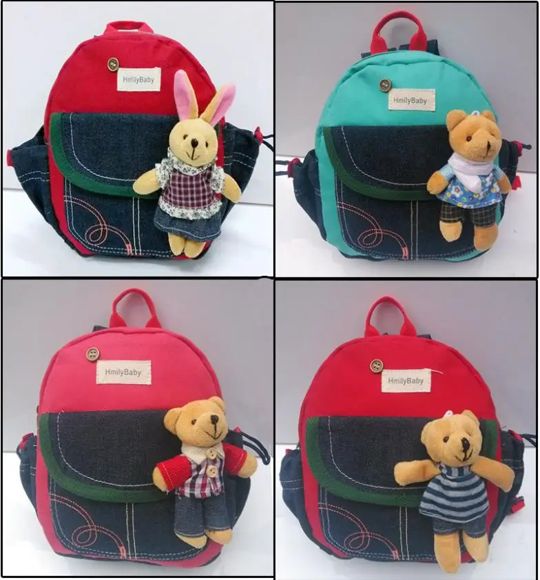 

Mochila Limited Mochila Infantil 2016 New Children Toddler Kids Baby Backpack School Bag Shoulder Bags Animal Rabbit And Bear