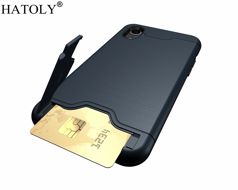 Чехол hatoly для Apple iPhone XR антидетонационный армированный мягкий силиконовый