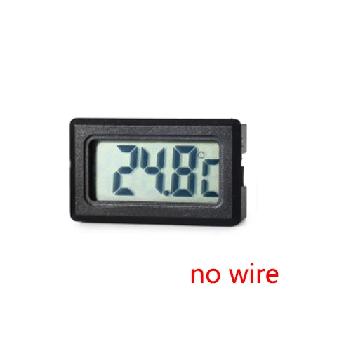 Black wireless 50 до 110 цифровой термометр Мини ЖК-дисплей метр холодильники морозильники Охладители для аквариума мини 1 м Зонд инструмент - Цвет: Black wireless