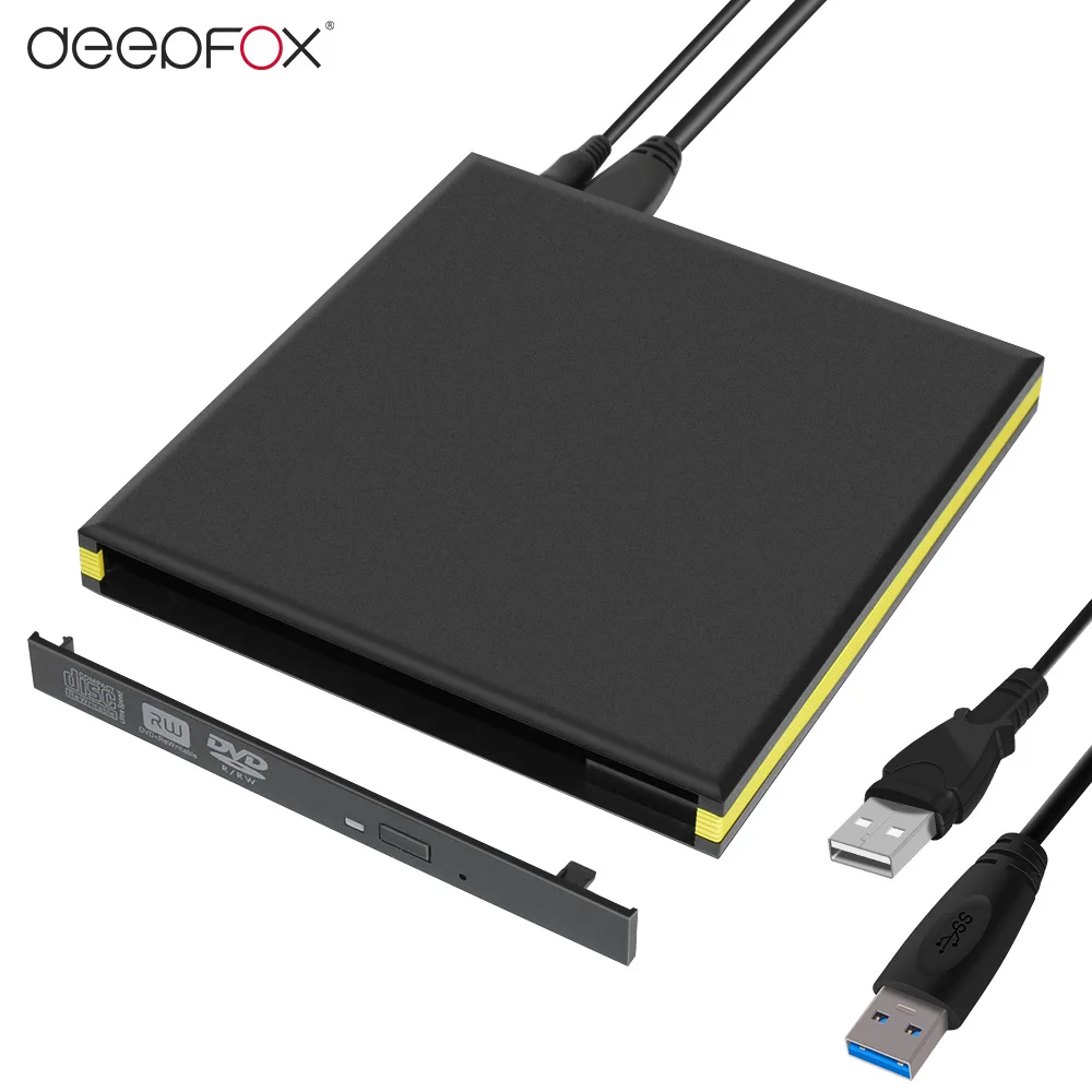 Сверхтонкий внешний слот в DVD RW корпус USB 3 0 чехол 12 7 мм SATA для ноутбука оптический