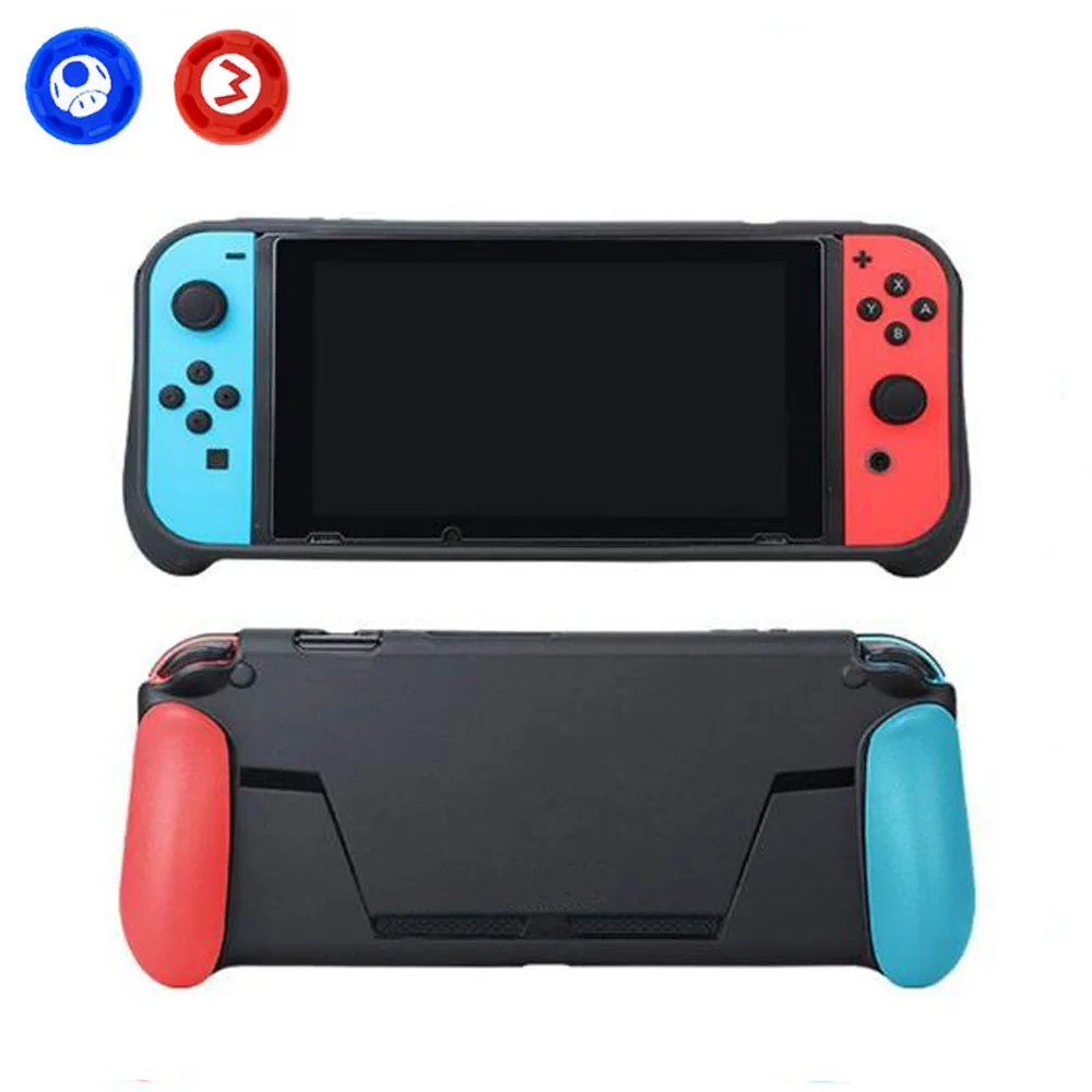 Мягкий защитный чехол для Nintendo Switch NS NX консоль ТПУ оболочка ручка с игровым слотом для карт противоударный чехол