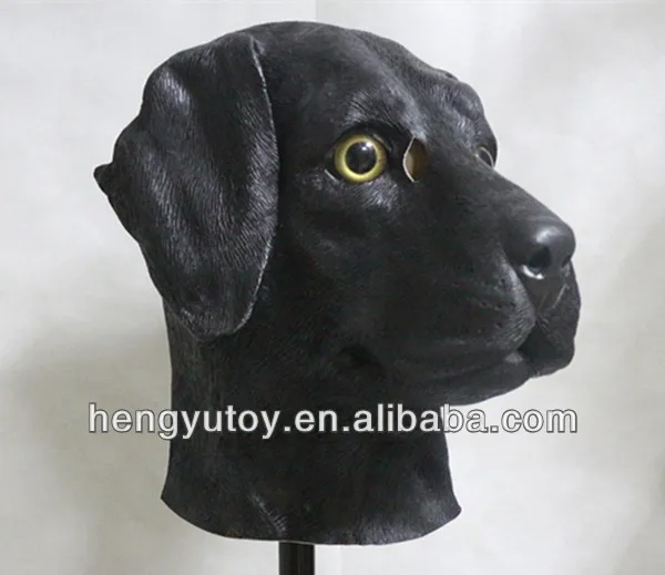 

Fancy dress Manufacture Customized Latex Dog Head Mask