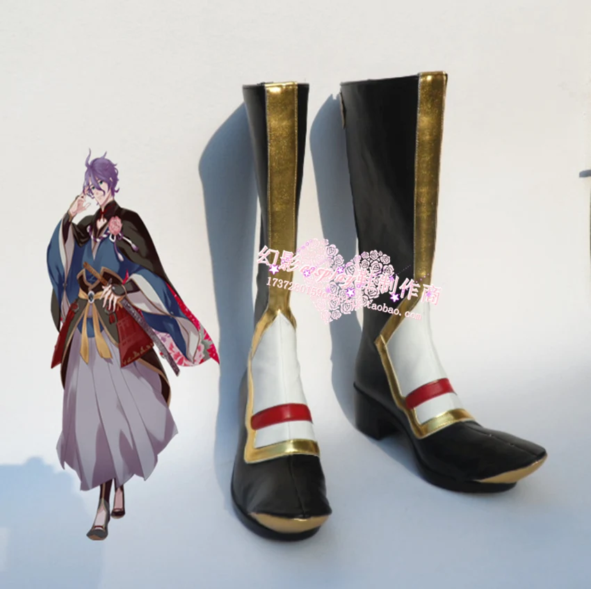 Touken Ranbu Kasen Kanesada/длинные ботинки для костюмированной вечеринки на Хэллоуин H016|boots