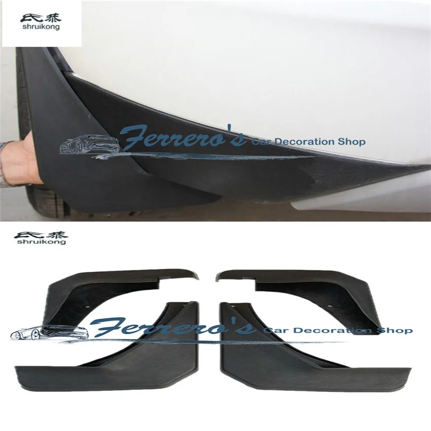 Бесплатная доставка 4 шт./лот автомобильные наклейки аксессуары брызговики fender