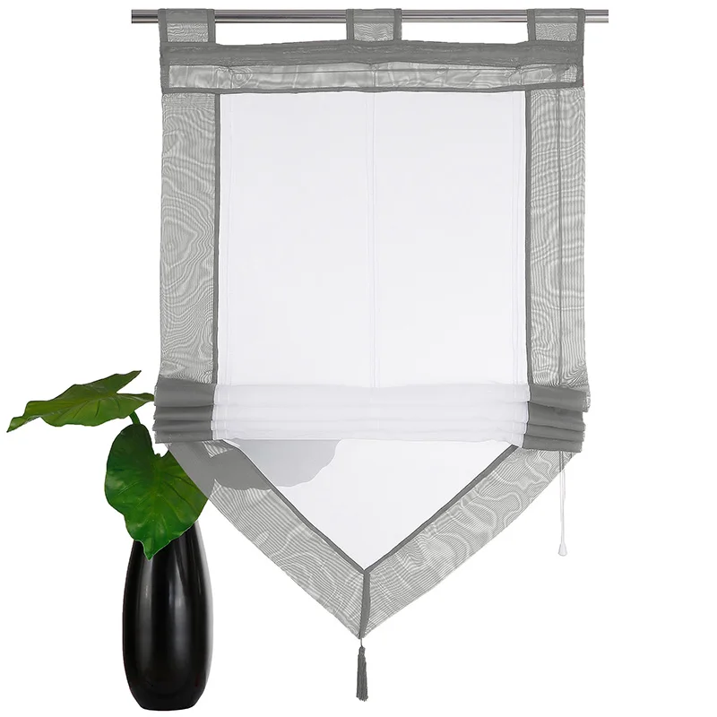 2019 распродажа шторы для окон пряжа строчка твердая женская прозрачная ткань