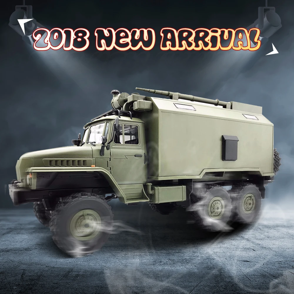 WPL грузовик игрушки для мальчиков RC грузовик B36 Урал 1/16 2,4G 6WD дистанционного Управление Военный Грузовик Рок Гусеничный автомобиль RC хобби Карро eletrico