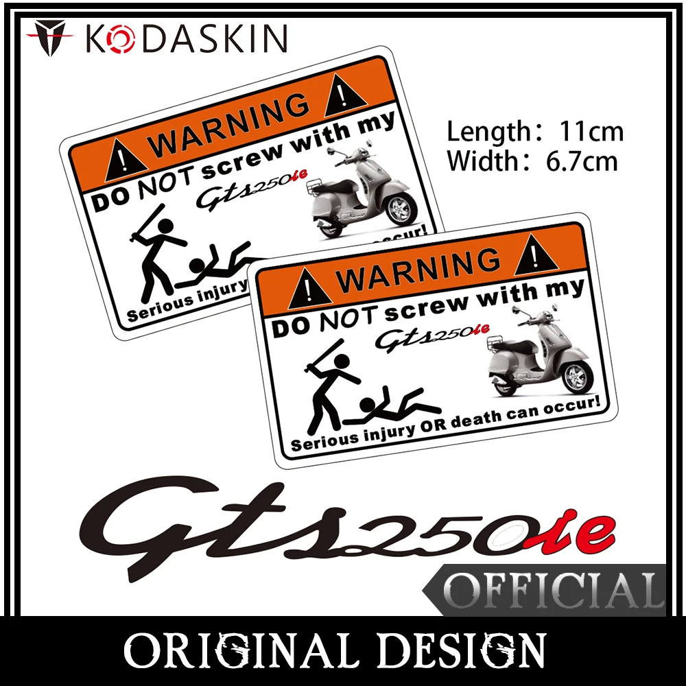 

KODASKIN 2 шт. не Завинчивается Предупреждающая Наклейка для GTS250ie