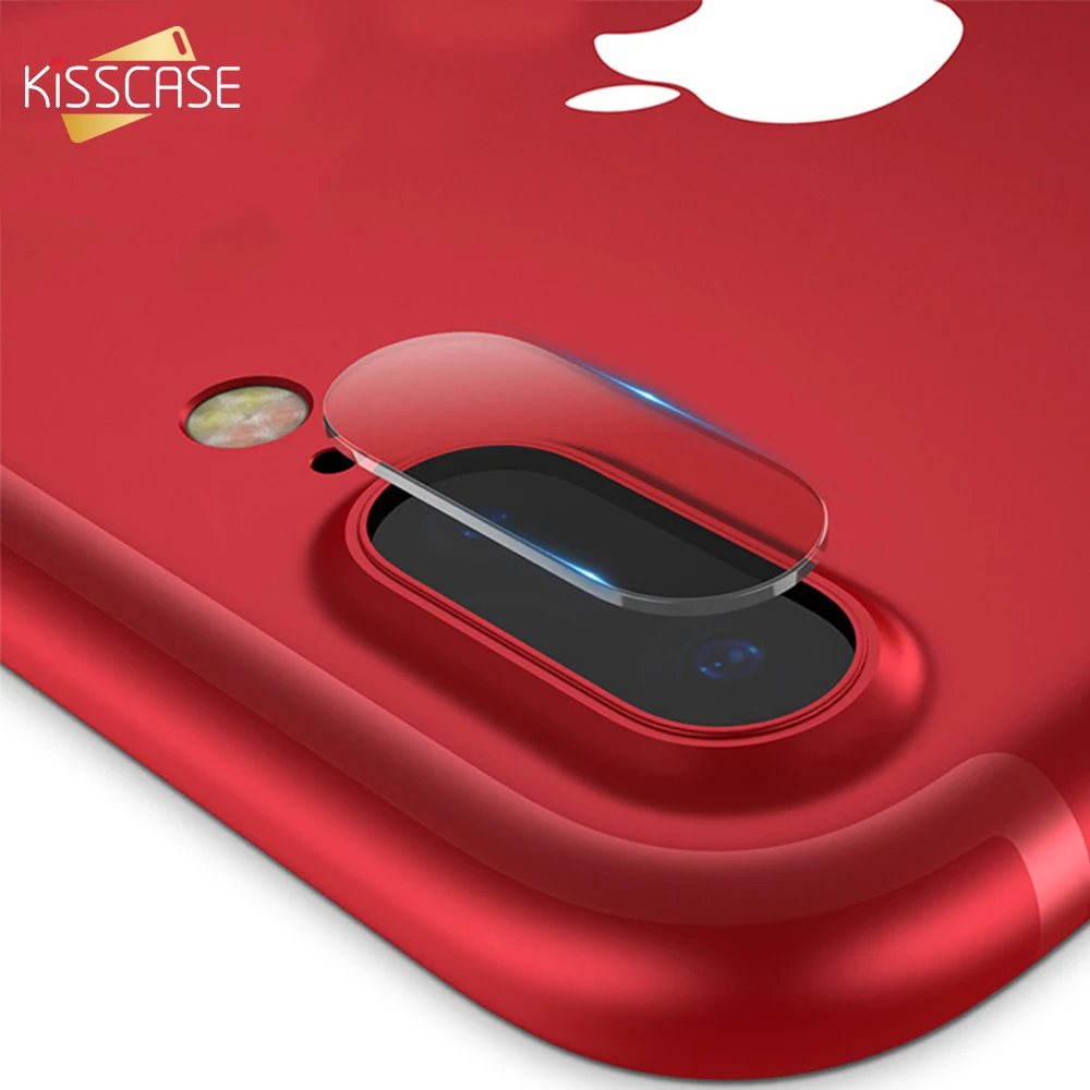 KISSCASE стекло для линзы камеры iPhone 6 6s 7 8 Plus закаленная пленка X прозрачные 9H Жесткие