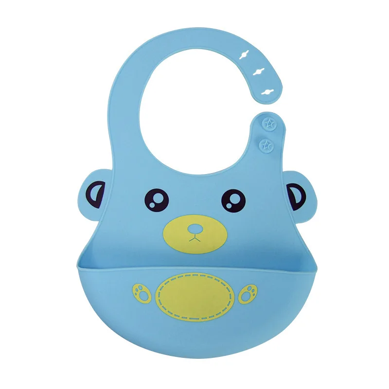 Силиконовые детские нагрудники Слюнявчики мягкие водонепроницаемый детский