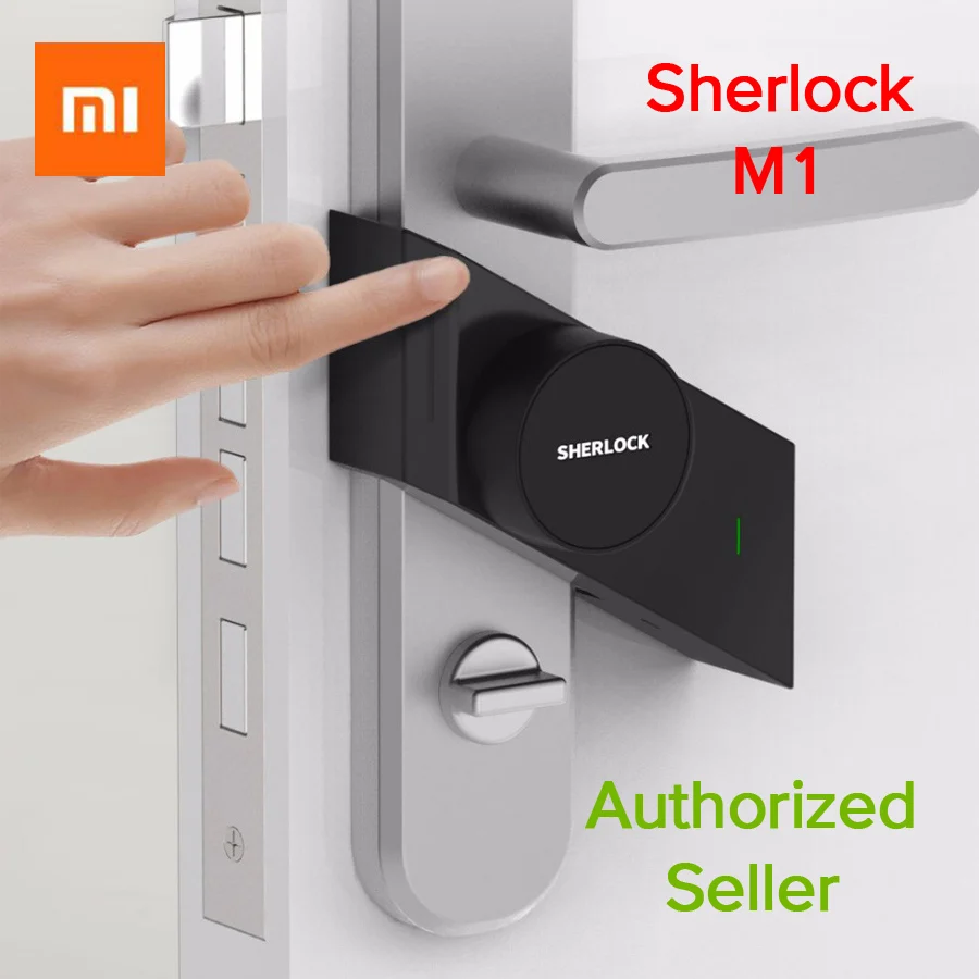 Новейший смарт-замок Xiao mi jia Sherlock M1 mi jia, умный дверной замок, без ключа, отпечаток пальца+ пароль для работы с приложением mi Home, управление телефоном