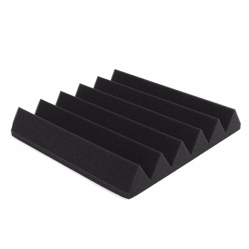 MTGATHER 6 шт. 12x12x1 Клин акустическая студия губка звукоизоляция пены стены плитки пирамиды студия пены губка