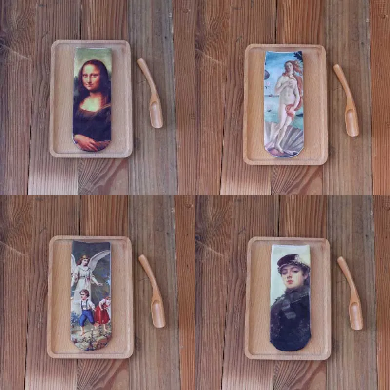 [WPLOIKJD] 3D печать абстрактная картина маслом Harajuku Van Gogh носки японские короткие