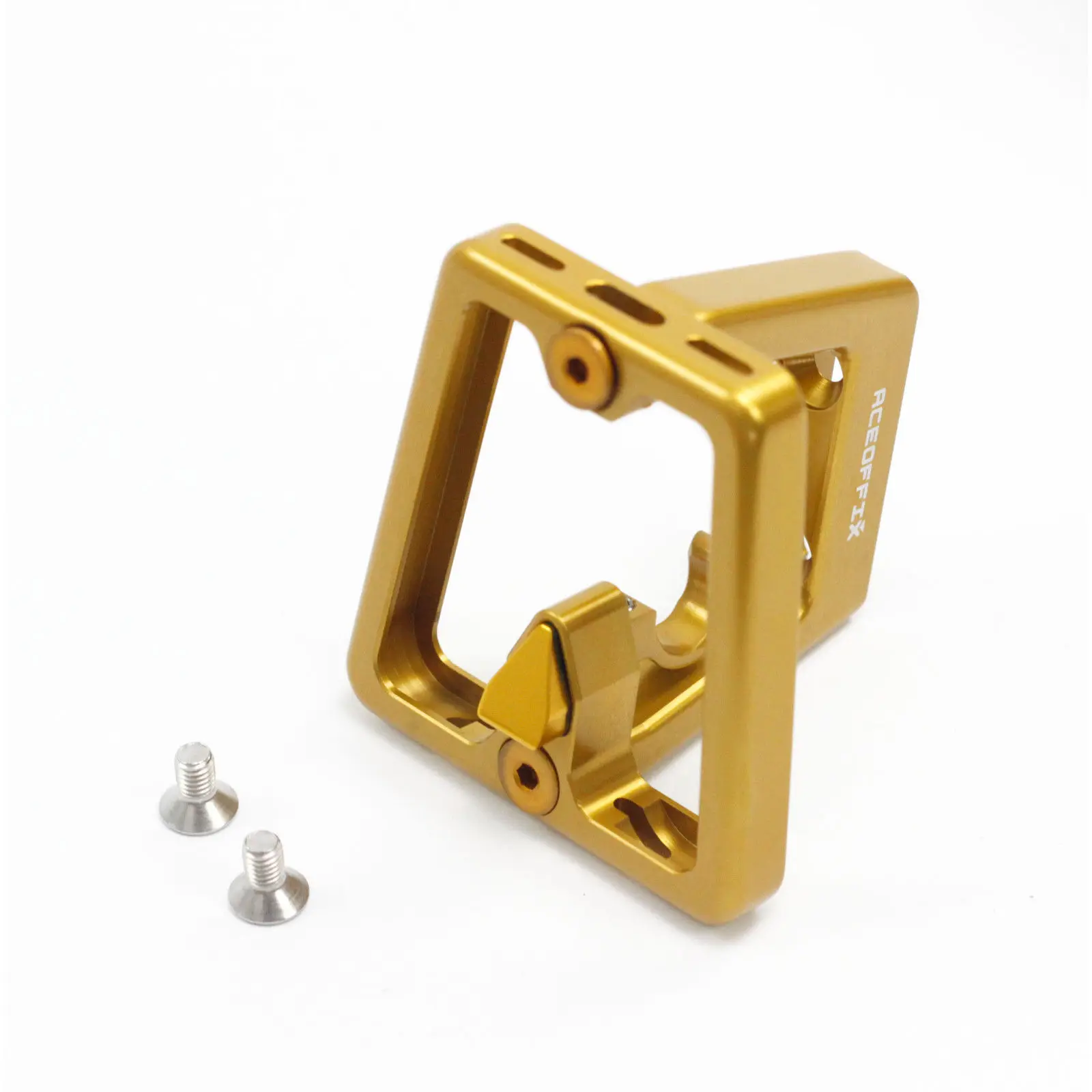 Golden TWTOPSE велосипедные стойки передний блок несущей для Brompton складная сумка для велосипеда грузовой стеллаж CNC велосипедные детали супер светильник 57 г аксессуар - Цвет: Golden