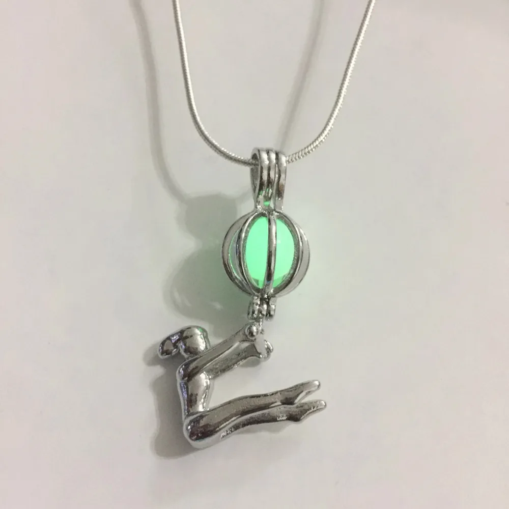 DIY может открыть гимнастическое представление девушка медальон Стиль ожерелье