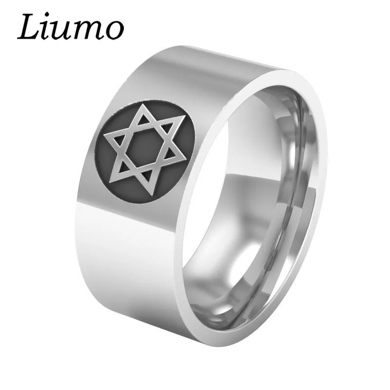 Мужское кольцо Liumo Lr307 готический стиль шестиугольник нержавеющая сталь 316L |