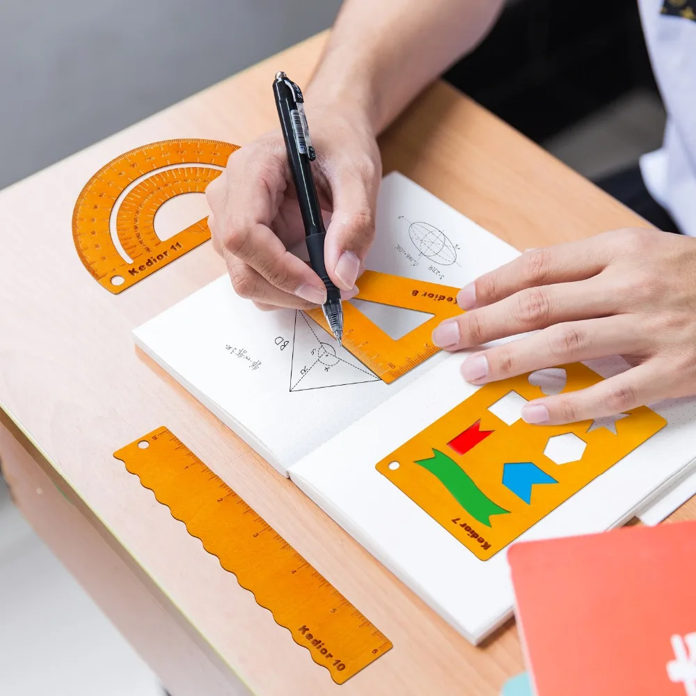 Пуля аксессуары для журналов 12 штук деревянный планировщик трафарет и