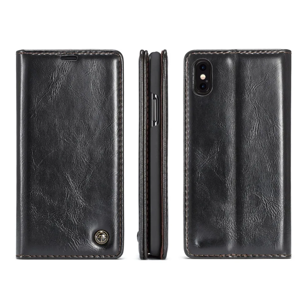 for Apple iPhone X 8 8Plus 7 7Plus 5 5S SE Flip Wallet Case Magnetic Leather Mobile Phone Cover Stand Holder with Card Slots | Мобильные