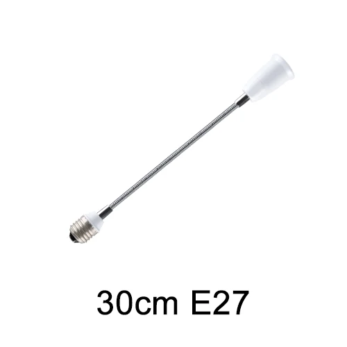 30CM EeeToo адаптер E27 для E27 расширяющийся гибкий основание светильника 6 и 9 см, каблук 15 см, 20 см, 30 см, 35 см, 60 см с металлическими заклепками; туфли-лодочки шланг Светильник Конвертор гнездо - Цвет: 30CM