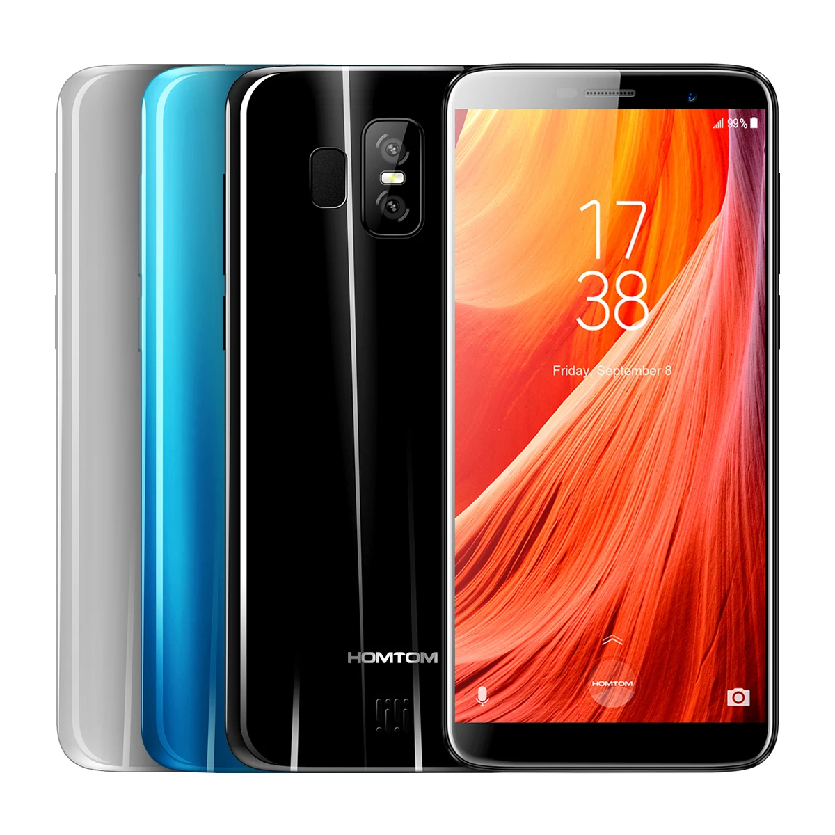 HOMTOM S7 5 дюймов 18:9 ips полный Дисплей HD смартфон mtk6737 четыре ядра двойная задняя Cam 3