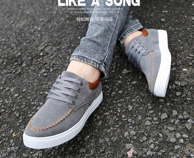 2015 men shoes casual fashion low suede nubuck leather size 37-44 | Обувь