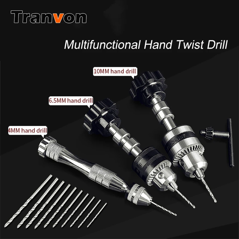 Точные тиски ручные сверла с коробкой и 10 шт. твист сверл Деревообрабатывающие