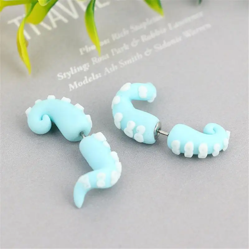Мода мультфильм Caterpilla серьги со шпилькой для Для женщин и девочек Симпатичные